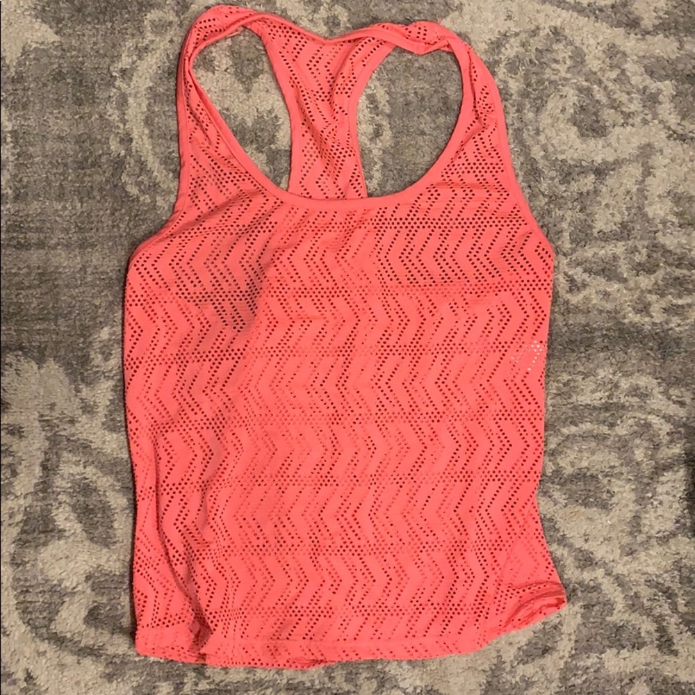 Coral workout tank